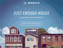 Tablet Screenshot of modulehousing.com